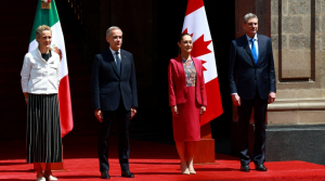 Sheinbaum recibe a Mark Carney, primer ministro de Canadá, en Palacio Nacional