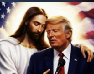 Trump publica nueva imagen, ahora de Jesús abrazándolo