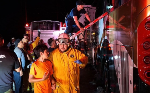 Camionazo en Sonora deja un muerto y 39 lesionados en la carretera Obregón-Empalme